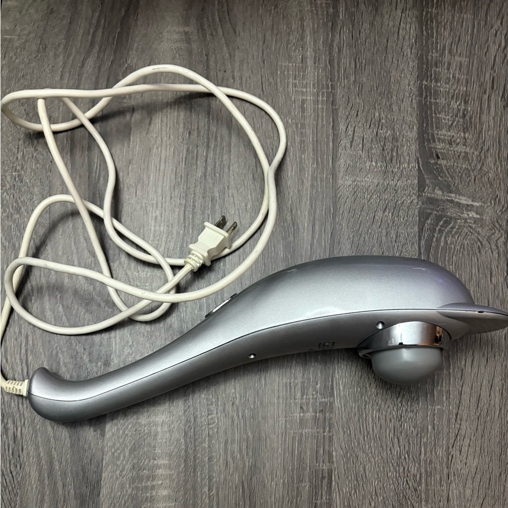 Dolphin Silver Handheld Massager